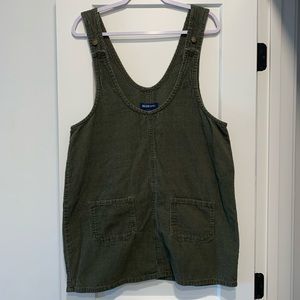 Corduroy pinafore dress